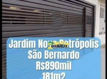 b24ea216e0d54482518b4b544b0715609816707d · Sobrado com 3 dormitórios à venda, 181 m² por R$ 890.000,00 - Jardim Nova Petrópolis - São Bernardo