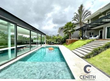Casa · 681m² · 4 Quartos · 6 Vagas · Residência de Alto Padrão com Design Contemporâneo e Área de Lazer Completa