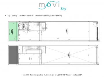 Comercial · 108m² · LOJA COMERCIAL NOVA PARA LOCAÇÃO COM 108 M² E MEZANINO - TATUAPÉ