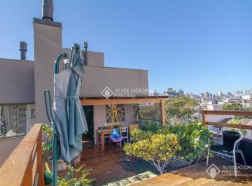 Apartamento · 145m² · 2 Quartos · 2 Vagas · Cobertura de 2 quartos com 2 vagas à venda no bairro Petrópolis em Porto Alegre