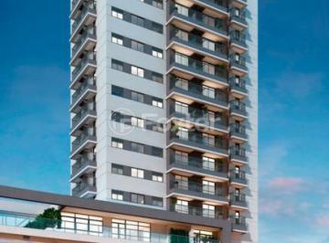 predio-moderno-com-fachada-de-vidro-e-jardim · Apartamento, 1 dormitórios, 27.77 m², em Chácara Klabin