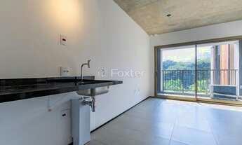 cozinha-com-pia-e-vista-para-a-natureza · Apartamento, 1 dormitórios, 67 m², em Jardim Sabará