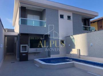 Casa · 135m² · 3 Quartos · 3 Vagas · Sobrado com 3 dormitórios à venda, 135 m² por R$ 990.000 - Vila Tupi - Praia Grande/SP
