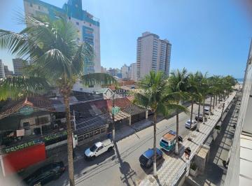 Apartamento · 32m² · 1 Quarto · 1 Vaga · Apartamento em prédio FRENTE MAR em Praia Grande, Vila Mirim