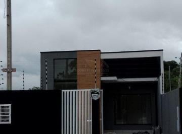 Casa · 59m² · 2 Quartos · 2 Vagas · Moderna casa de 59m² com fachada de vidro, 2 dormi