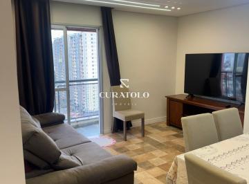 Apartamento · 57m² · 2 Quartos · 1 Vaga · Solar Ramalhoso - Apartamento à venda com 60 m², 2 quartos, vaga e varanda na Vila Regente Feijó, Sã