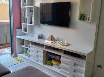 Sala · Apartamento Garden com 2 dormitórios à venda, 73 m² por R$ 535.000,00 - Nova Gerty - São Caetano do 