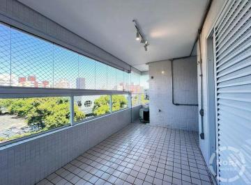 Foto 01 · Apartamento para locação na Vila Mathias, Santos-SP: 2 quartos, 1 suíte, 2 salas, 2 banheiros, 2 vag