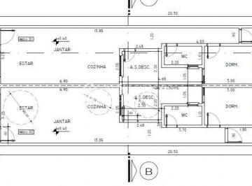 Casa · 66m² · 2 Quartos · 1 Vaga · CASA TERREA - SANTO ANDRE - JD MARAVILHAS