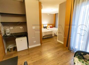 Apartamento · 31m² · 1 Quarto · 1 Vaga · Flat disponível para locação próximo ao Pq do Ibirapuera com fácil acesso a Paulista.