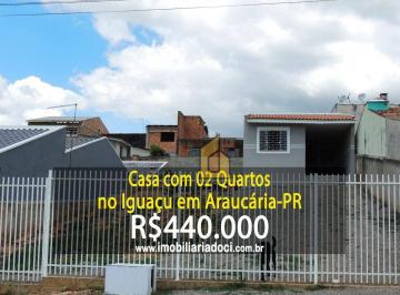 37e9bc09c08a6e4f985286616384aef1d406d372 · Casa com 02 Quartos no Iguaçu em Araucária-PR  - A venda por R$440.000,00