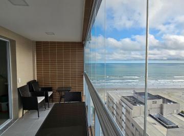 Apartamento de 2 quartos, Praia Grande · Acabamento em porcelanato, mobiliado, com vista mar definitiva!