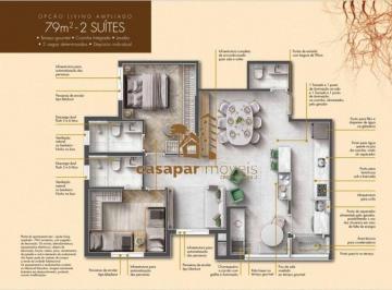 Apartamento · 79m² · 3 Quartos · 2 Vagas · Apartamento Lançamento à Venda com 79.95m², 3 Dormitório e Lazer Completo.