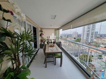 Apartamento · 126m² · 3 Quartos · 2 Vagas · Apartamento no Tatuapé com 126m2, mobiliado, 3 suítes, 2 vagas e varanda gourmet.