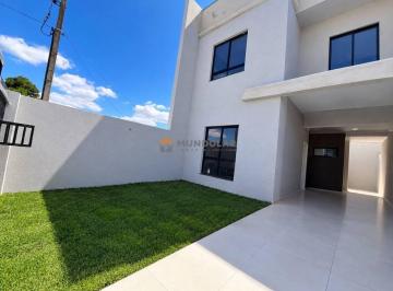 64ca64d47a1a2b3ebcd5a6614f181e075e417915 · Sobrado com 3 dormitórios à venda, 99 m² por R$ 640.000,00 - Campina da Barra - Araucária/PR