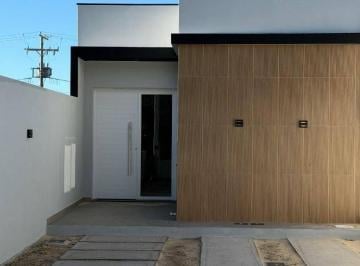Fachada  · Linda casa em construção no Loteamento Nova Ipanema
