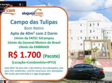 e82efaa02549a84ddd366f352140be8fa43c6219 · Apartamento com 2 dormitórios para alugar, 40 m² por R$ 1.700/mês - Bom Retiro - São José dos Campos