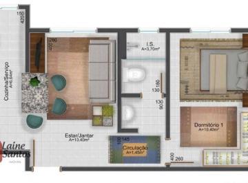 7253fc5f9dad6e6bd3af9c1e9f8d4134533e1518 · Apartamento com 1 dormitório à venda, 36 m² por R$ 199.000 - Santa Felicidade/Almirante Tamandaré/PR