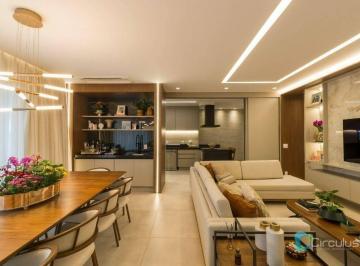 Sala TV/Jantar · Apartamento de 171m² no Exklusiv Essenz – Totalmente Mobiliado e Pronto para Venda!