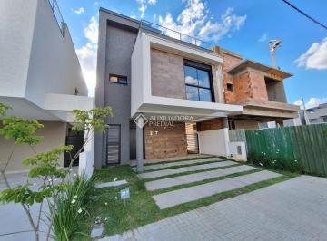 Casa · 161m² · 3 Quartos · 2 Vagas · Casa Nova em Condomínio Clube, 161 metros privativos, terraço e 2 vagas.