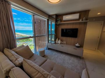 Apartamento · 79m² · 2 Quartos · 2 Vagas · LOCAÇÃO ANUAL - Apartamento Alto Padrão MOBILIADO com vista para o mar - 2 suítes e 2 vagas por R$ 6