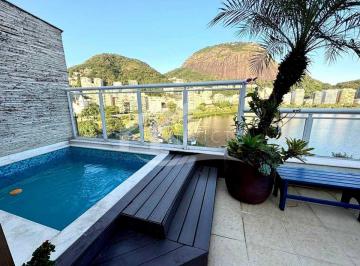 Apartamento · 297m² · 5 Quartos · 2 Vagas · LUXUOSA COBERTURA TRIPLEX COM VISTA PARA A LAGOA