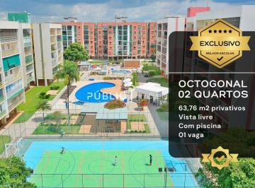 Apartamento · 63m² · 2 Quartos · 1 Vaga · AOS 04 BLOCO A - PISCINA 2 QUARTOS VARANDA FINANCIAMENTO LAZER OCTOGONAL 4 AOS