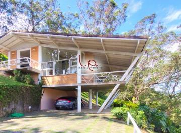 Casa de 1 quarto, Petrópolis · Primorosa Casa Dentro de Condomínio em Itaipava, 1 Suíte, Arquitetura Ímpar e Vista Extraordinária!