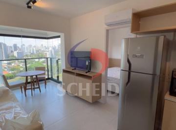 Apartamento · 38m² · 1 Quarto · 1 Vaga · Apartamento á Venda em Moema com 38m², 1 quarto sendo 1 suíte, 1 vaga.