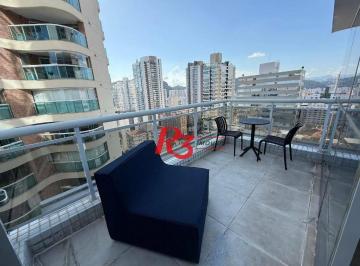 9dcf6c591c2dd2f88907478f2635dcae42c8582d · Flat com 1 dormitório à venda, 36 m² por R$ 583.000,00 - Gonzaga - Santos/SP