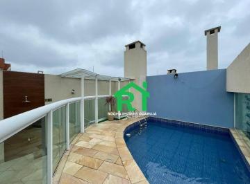 8a0dc3884b36bb34809742d56fb88eb3ac442b9b · Cobertura à beira mar com 2 quartos, 2 vagas e lazer, à venda em Pitangueiras, Guarujá