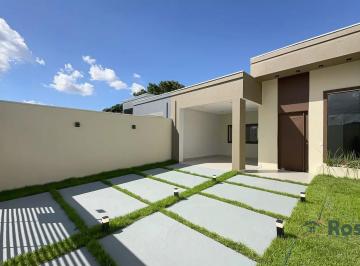 Casa · 104m² · 3 Quartos · 2 Vagas · Casa Nova com pé direito duplo no RECANTO DOS PÁSSAROS, próximo da Avenida das Torres, Cuiabá.