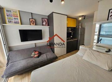 Apartamento · 22m² · 1 Quarto · Studio mobiliado, pronto para morar, com decoração moderna e funcional.