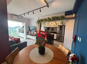 bbb98bf5c79c8af02bf52af3dc83e779fa30f381 · Apartamento com 2 dormitórios à venda, 63 m² por R$ 750.000,00 - Campo Grande - Santos/SP