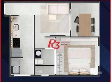 f94d42a2258f4416463ee9eedeee8ab14c5480ad · Apartamento à venda, 38 m² por R$ 360.000,00 - Aparecida - Santos/SP