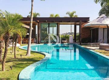 Casa · 605m² · 5 Quartos · 2 Vagas · Casa Térrea Mobiliada à Venda no Condomínio Terras de São José II – 5 Suítes, Integração Total e Laz