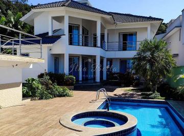 Casa · 575m² · 4 Quartos · 5 Vagas · Casa Pé na Areia Ponta de Baixo: Rampa Barco e Piscina SC