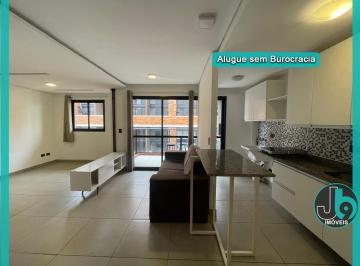 Foto 01 · Studio para Alugar no Bairro Rebouças 58m² com 1 quarto conjugado com sala, cozinha planejada e saca