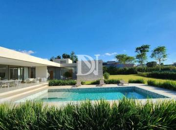 Casa · 640m² · 6 Quartos · 2 Vagas · Casa Contemporânea Nova à Venda no Condomínio Terras de São José II – 5 Suítes, Vista do Pôr do Sol