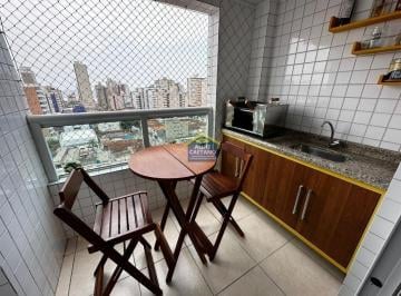 Apartamento · 51m² · 1 Quarto · 1 Vaga · Apartamento 1 dorm sendo suíte em Aviação - Varanda Gourmet - Mobiliado!