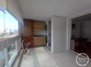 Foto 01 · Apartamento para locação com 2 quartos e 1 suite na Ponta da Praia em Santos-SP, 77m² e 1 vaga de ga