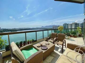 Apartamento de 3 quartos, Rio de Janeiro · Dúplex Barra da Tijuca - 240m2 - Vistão da Lagoa