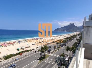 Apartamento · 501m² · 4 Quartos · 1 Vaga · Vieira Souto - 501 m2- Cobertura Triplex - Alugar - Vista Mar