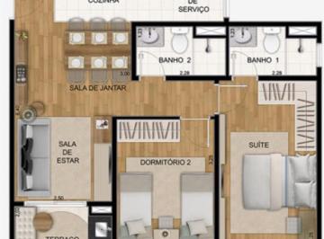 Apartamento · 60m² · 2 Quartos · 1 Vaga · Apartamento para Venda por R$450.000,00 com 60m², 1 vaga e 2 dormitórios - City bussocaba, Osasco / 