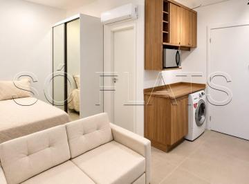 Apartamento · 27m² · 1 Quarto · Studio mobiliado de 27m² no Viva Benx Casa do Ator, na Vila Olímpia, pronto para morar