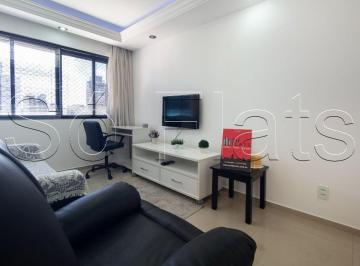 Apartamento · 43m² · 1 Quarto · 1 Vaga · Flat em Moema, São Paulo/SP de 43m² 1 quartos para locação R$ 3.449,00/mes