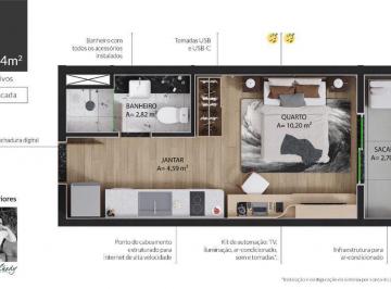 Apartamento · 29m² · 1 Quarto · Pace Luxury Apartments | Coliving de alto padrão a poucos passos da Batista Campos