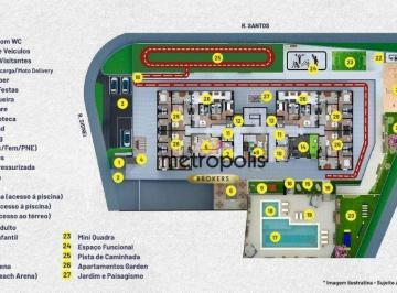 PLANTA GERAL · Apartamento à venda, 46 m² por R$ 400.100,00 - Utinga - Santo André/SP