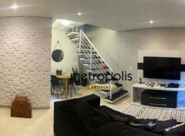 Sala · Sobrado à venda, 123 m² por R$ 616.000,00 - Jardim Santo Antônio - Santo André/SP