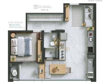 e00fd5654ca66483d67c26ec0dd1343fac75ed33 · Apartamento à venda, 50 m² por R$ 800.000,00 - Jardim Colinas - São José dos Campos/SP